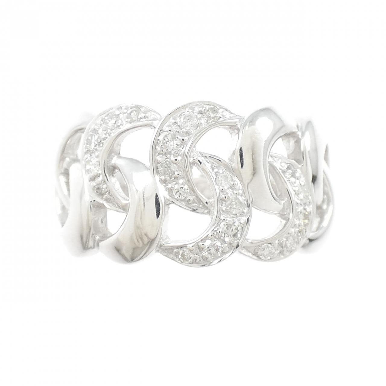 K18WG ダイヤモンド リング 0.18CT