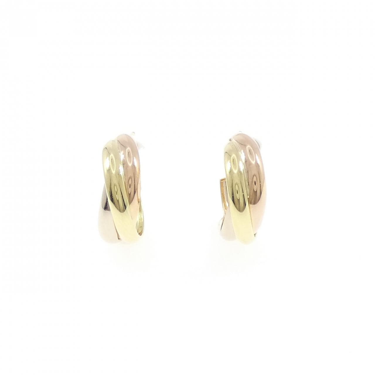 750 three color earrings