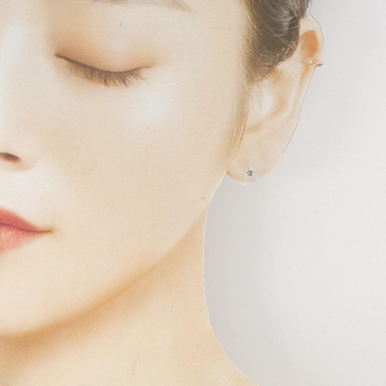 エテ ダイヤモンド イヤーカフ 片耳