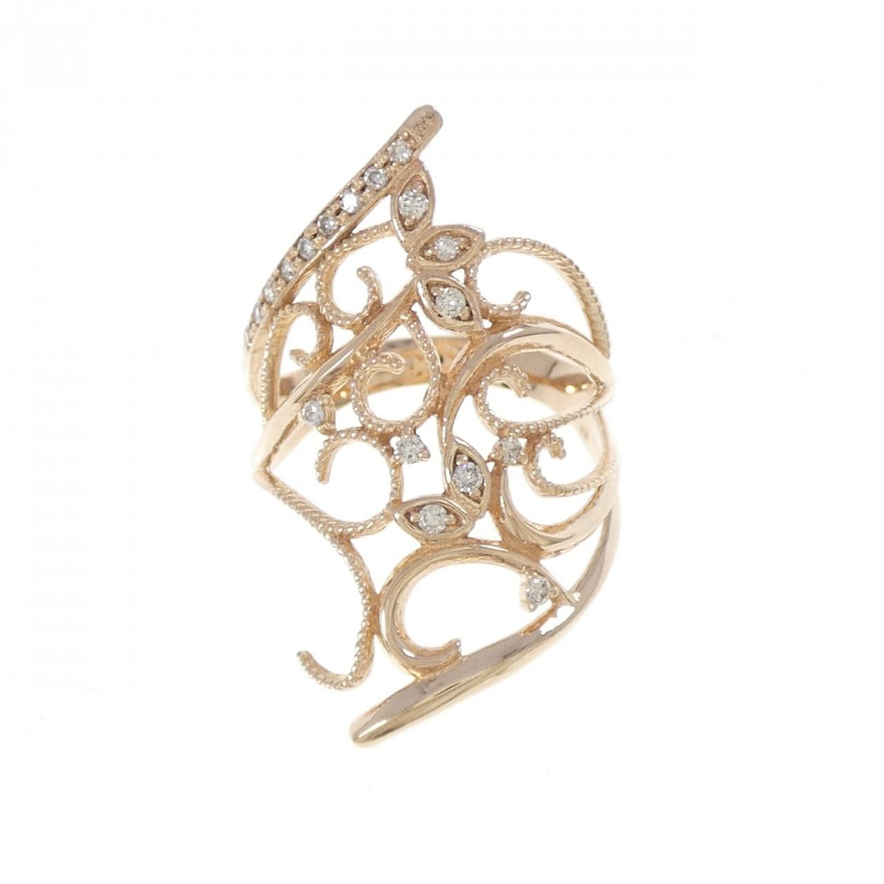 K18PG ダイヤモンド リング 0.16CT