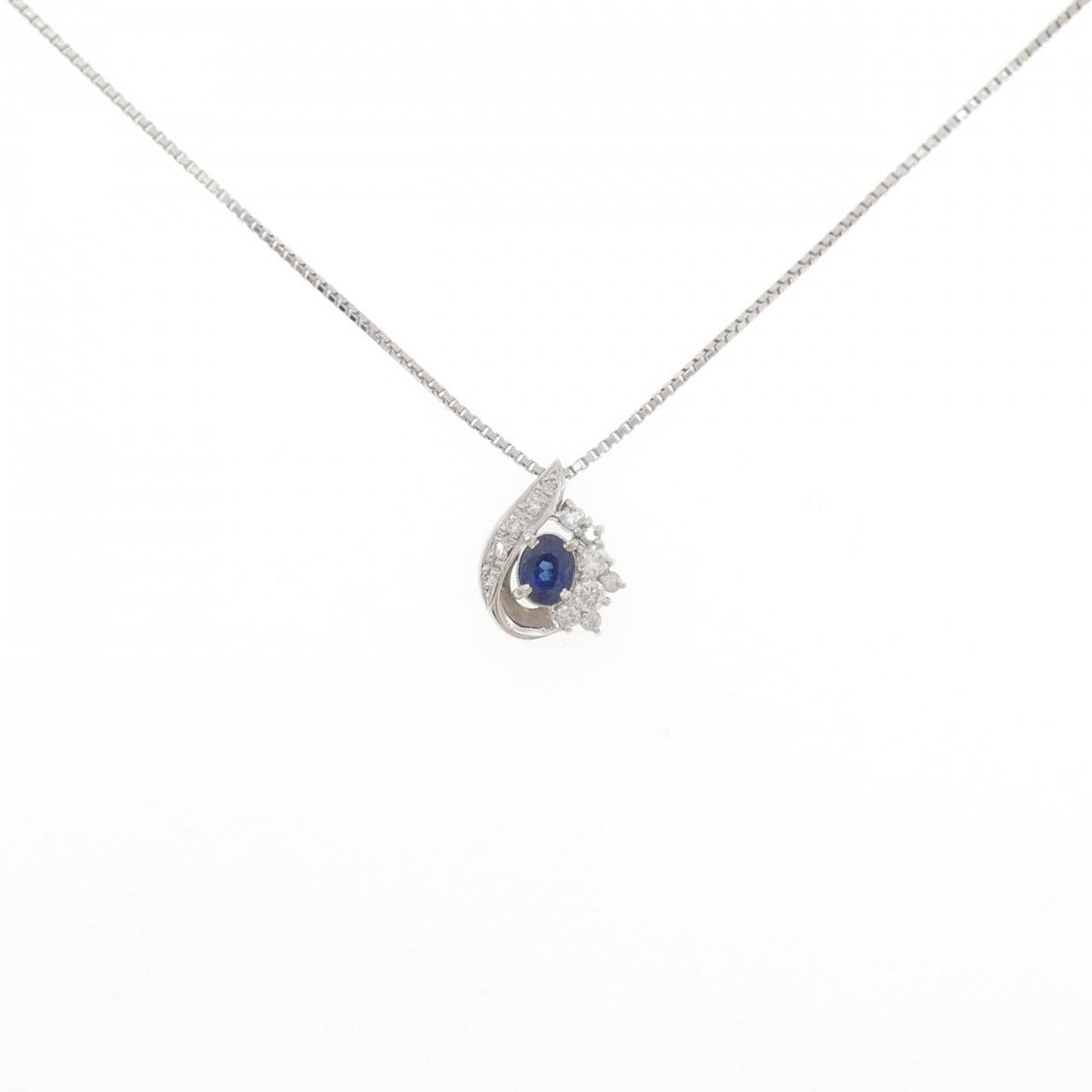 PT900/PT850 サファイヤ ネックレス 0.64CT