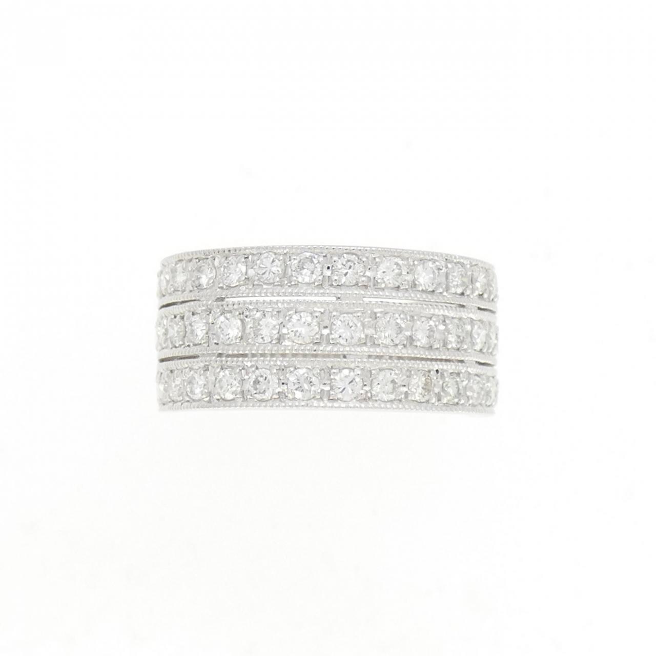 K18WG ダイヤモンド リング 0.83CT