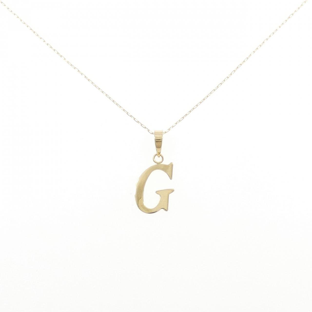 【新品】K18YG イニシャルG ネックレス