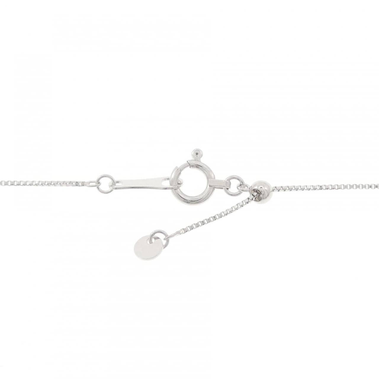 K18WG ダイヤモンド ネックレス 0.18CT