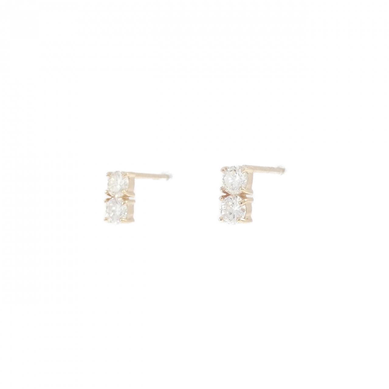 【リメイク】K10YG ダイヤモンド ピアス 0.30CT
