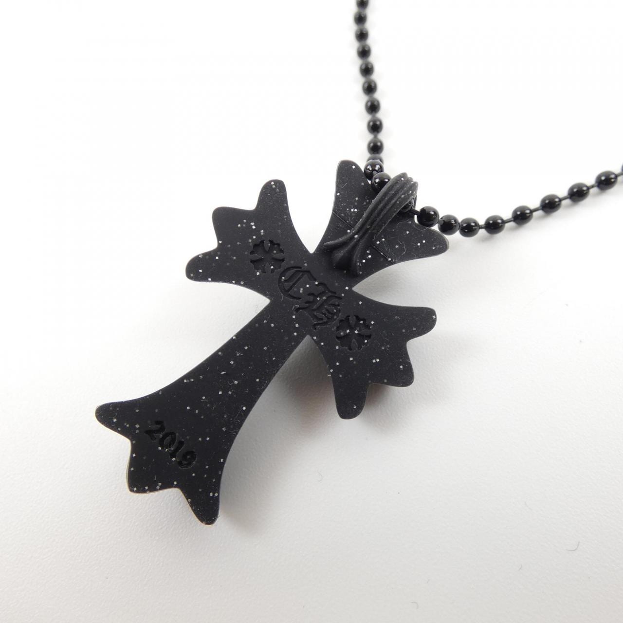 クロムハーツ CHROME HEARTS CH CRS SML PLSTC MATTE BLK GLR BALL CHAI 604175364AHXXXX445 ペンダント