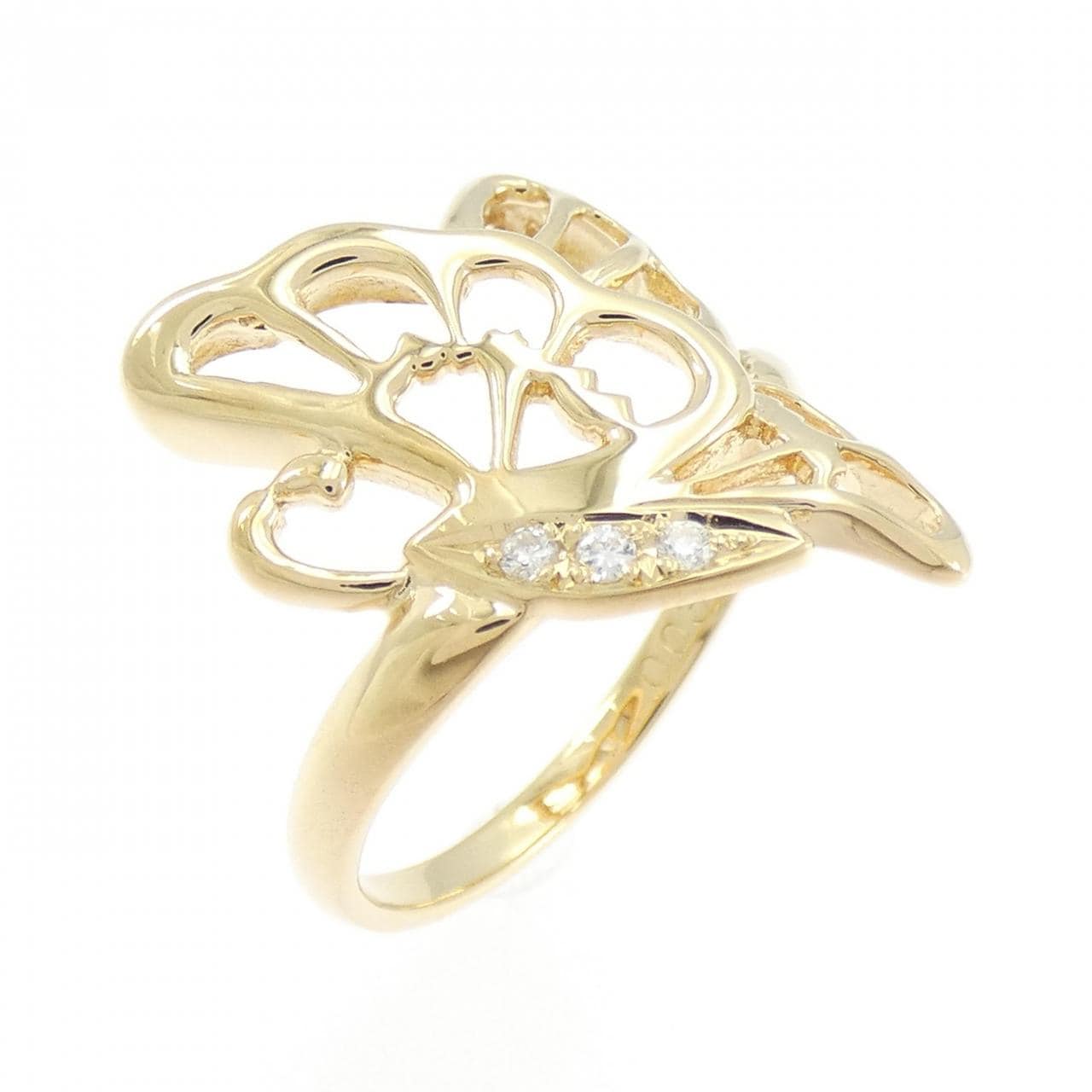 ギンザ タナカ バタフライ ダイヤモンド リング 0.03CT