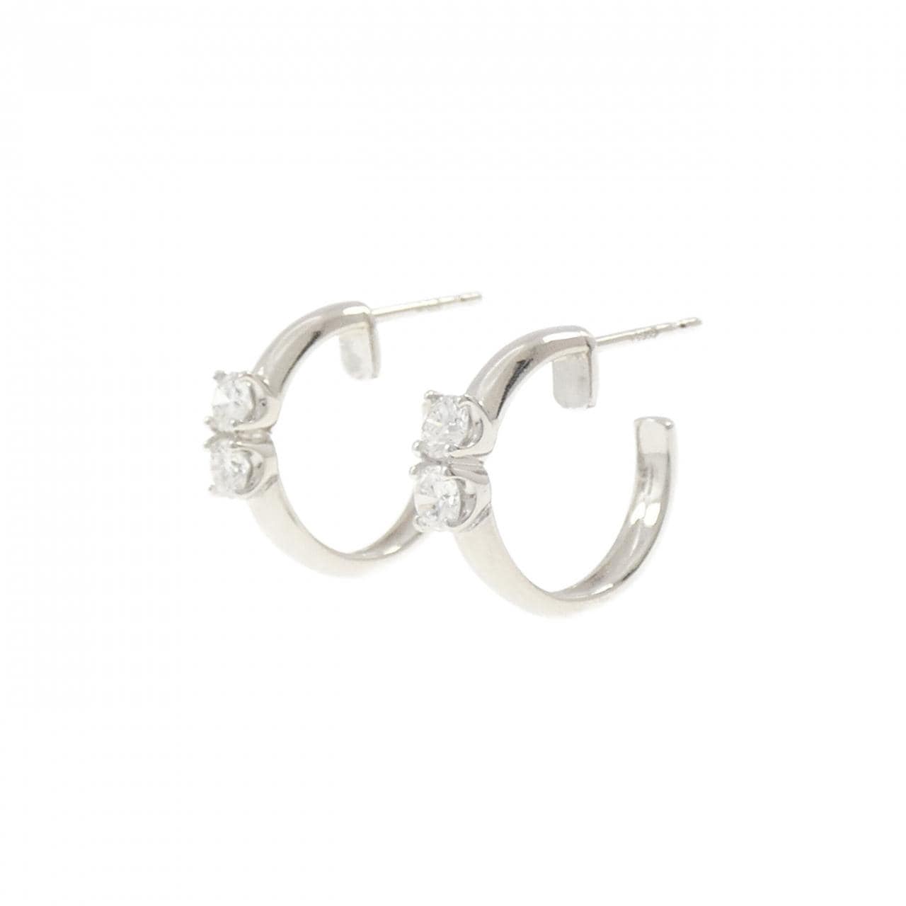 PT900 ダイヤモンド ピアス 0.50CT