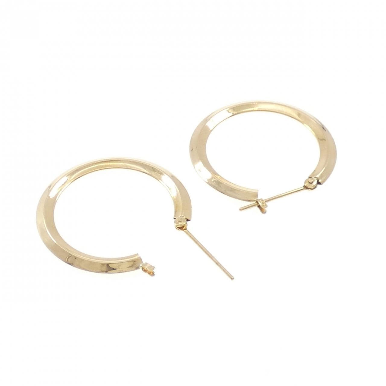 K18YG フープ ピアス