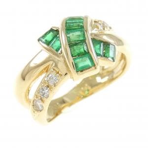 K18YG エメラルド リング 0.48CT