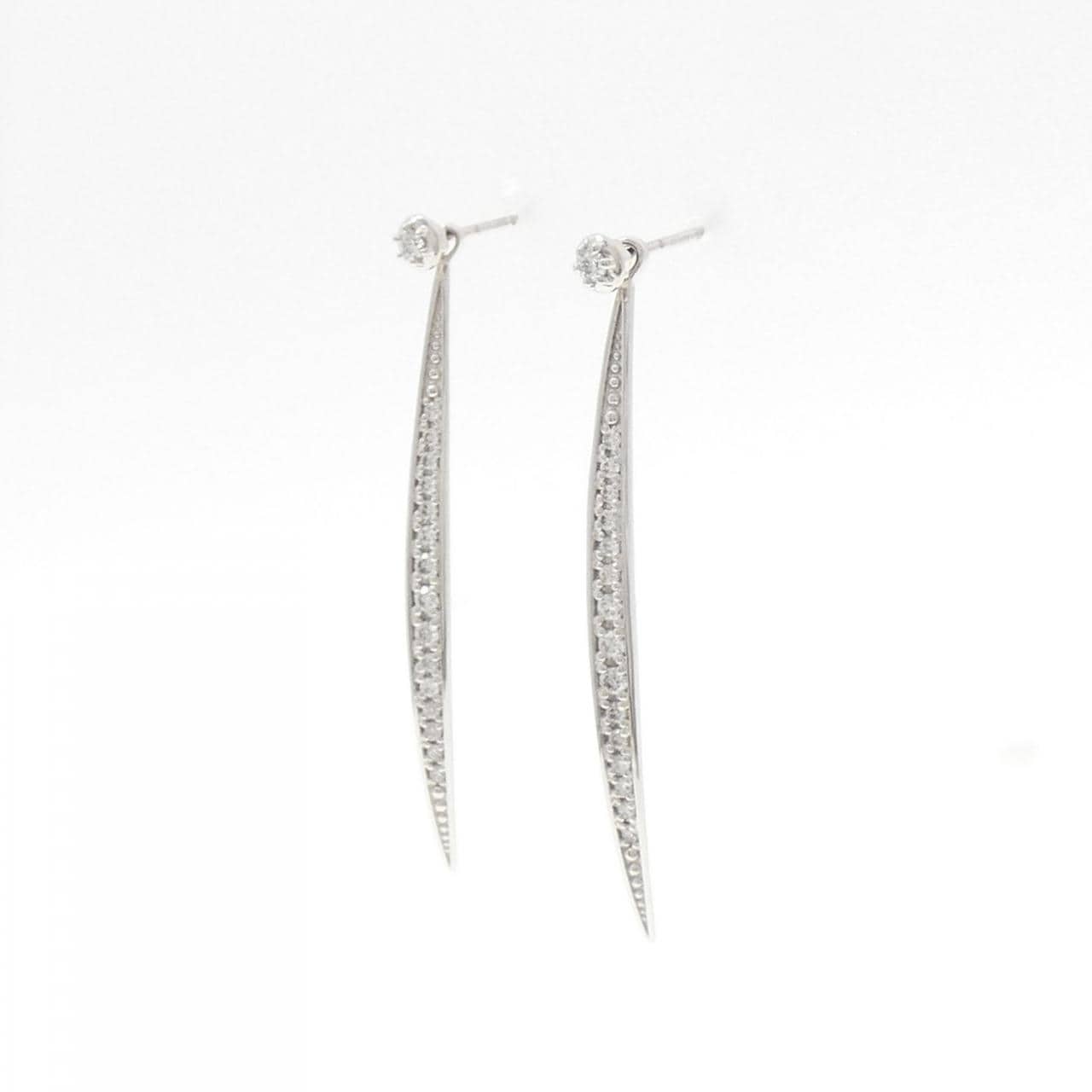 PT950/PT900 2WAY ダイヤモンド ピアス 0.20CT
