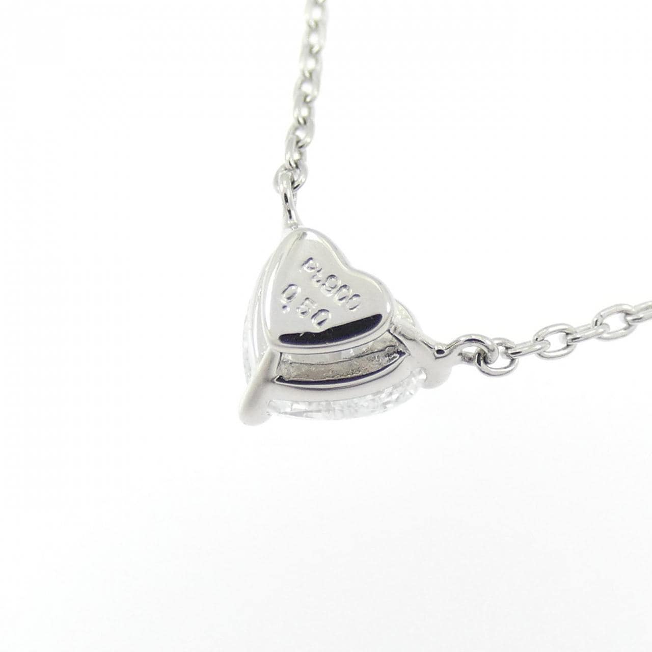 PT900/PT850 ダイヤモンド ネックレス 0.50CT D ハートシェイプ