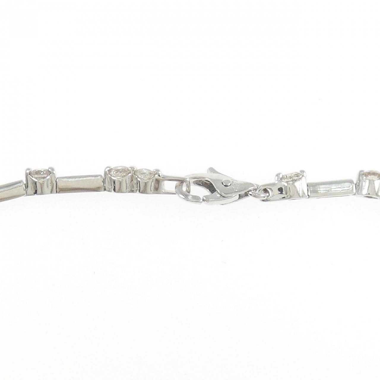 K18WG ダイヤモンド ブレスレット 1.02CT