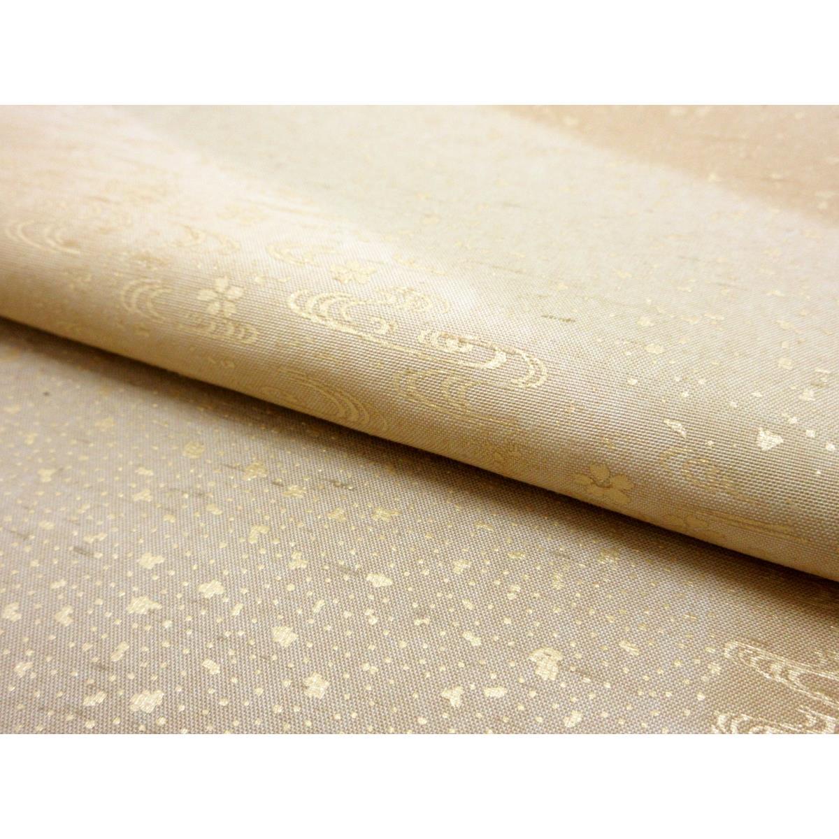 【未使用品】訪問着　牛首紬　身幅２Ｌ寸