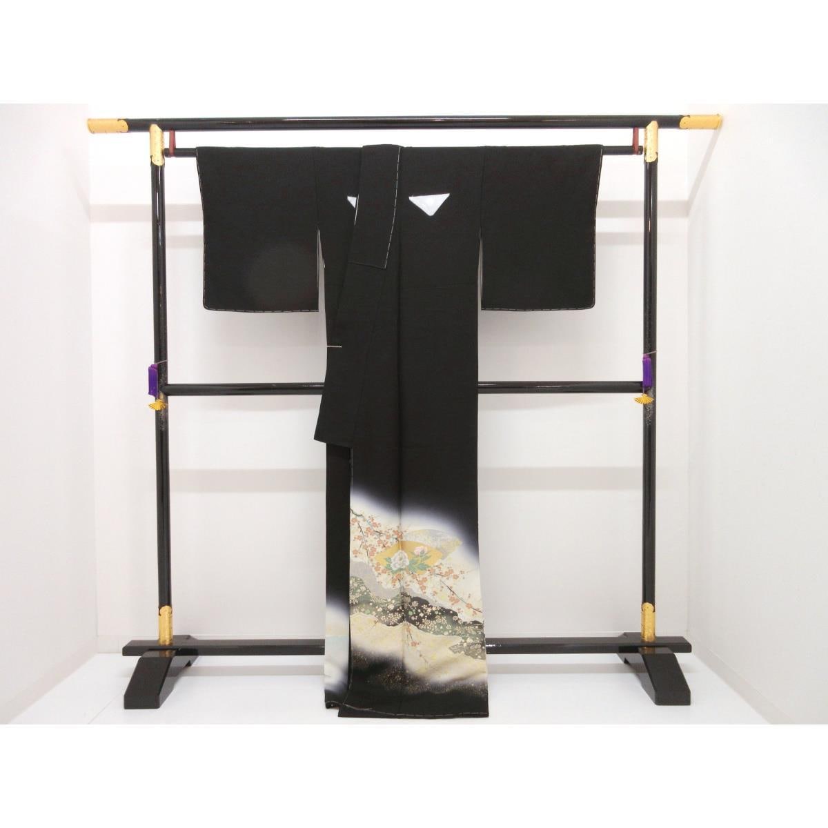 【未使用品】留袖　縫取　源氏車