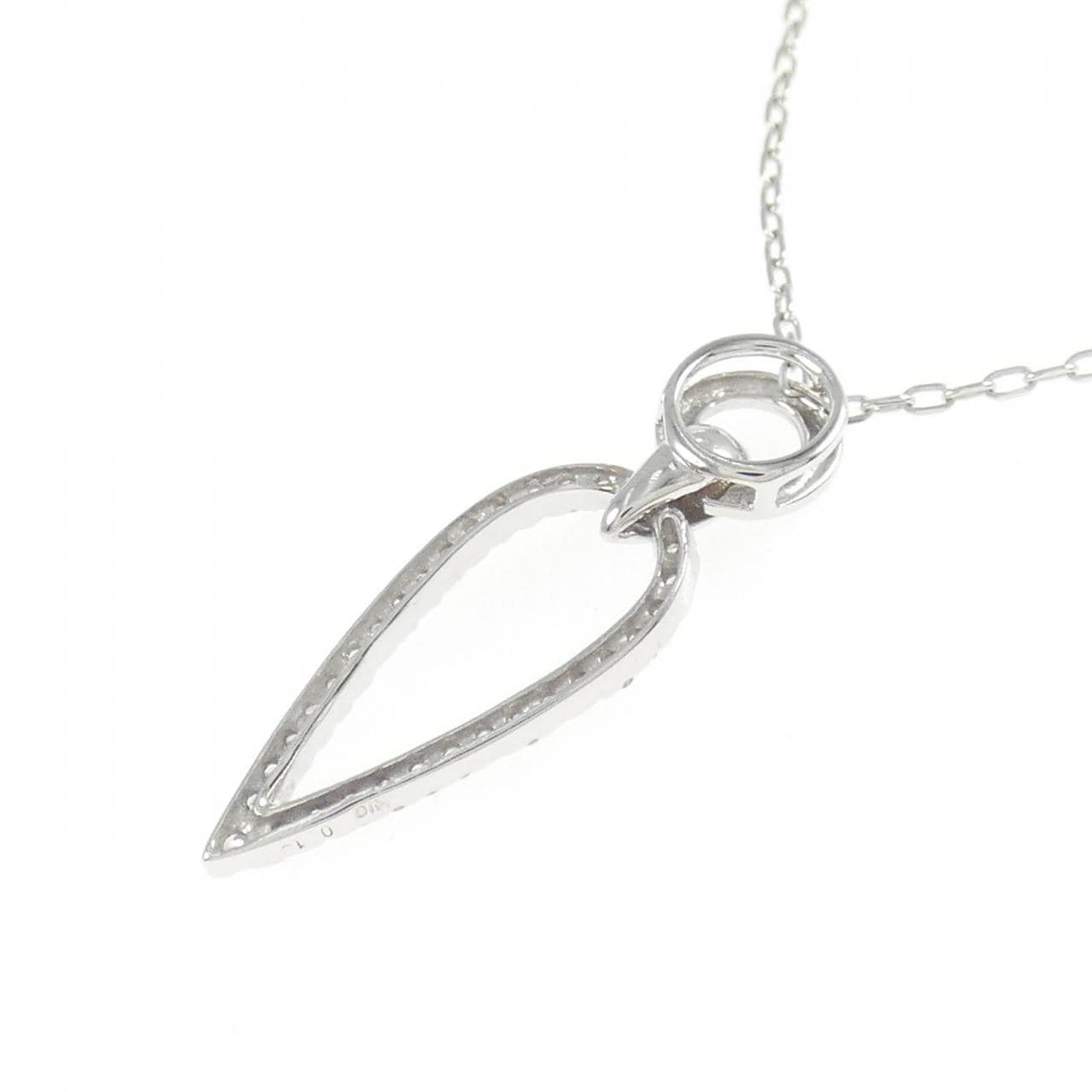 K10WG ダイヤモンド ネックレス 0.18CT
