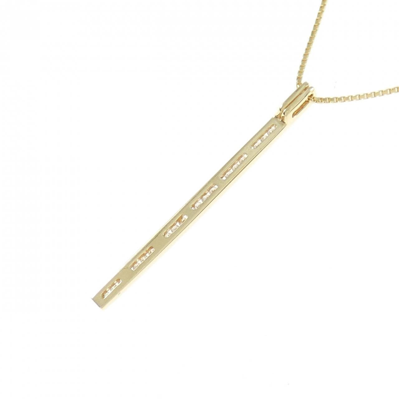 K18YG ダイヤモンド ネックレス 0.13CT