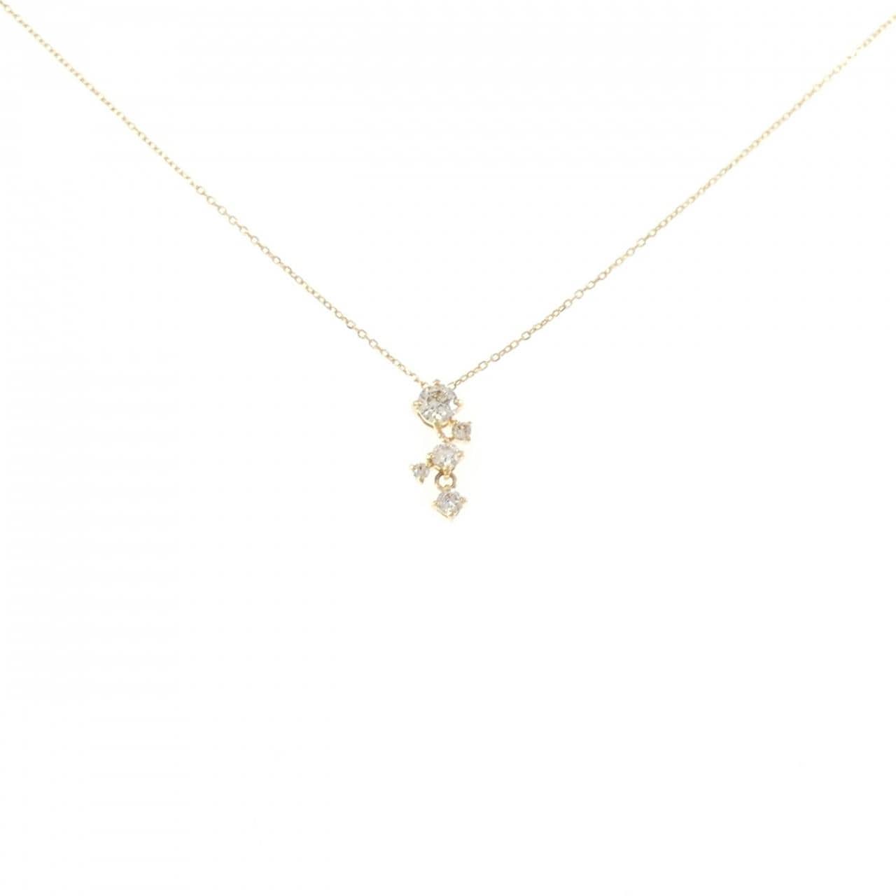 K18YG ダイヤモンド ネックレス 0.23CT