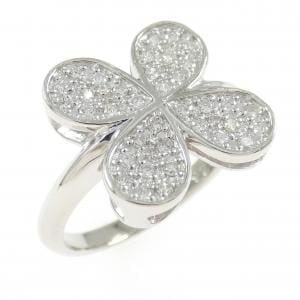 PT900 クローバー ダイヤモンド リング 0.26CT