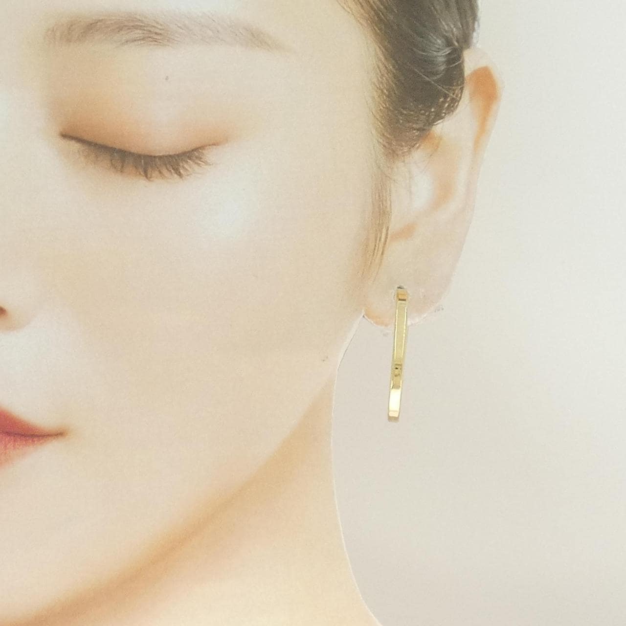 750YG フープ ピアス