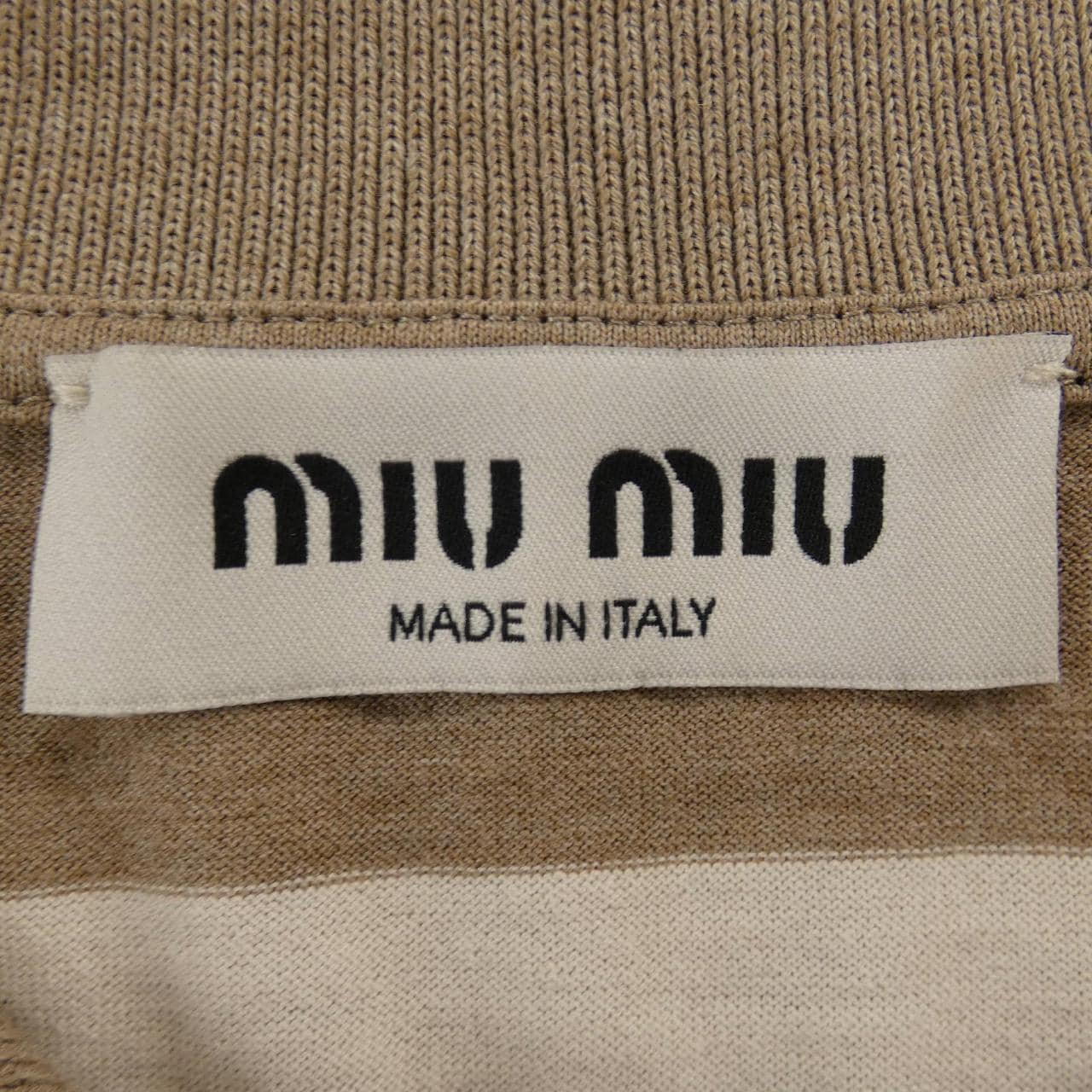 ミュウミュウ MIU MIU MIU MIU ロゴ MJL015 SOOO 14RT ポロシャツ