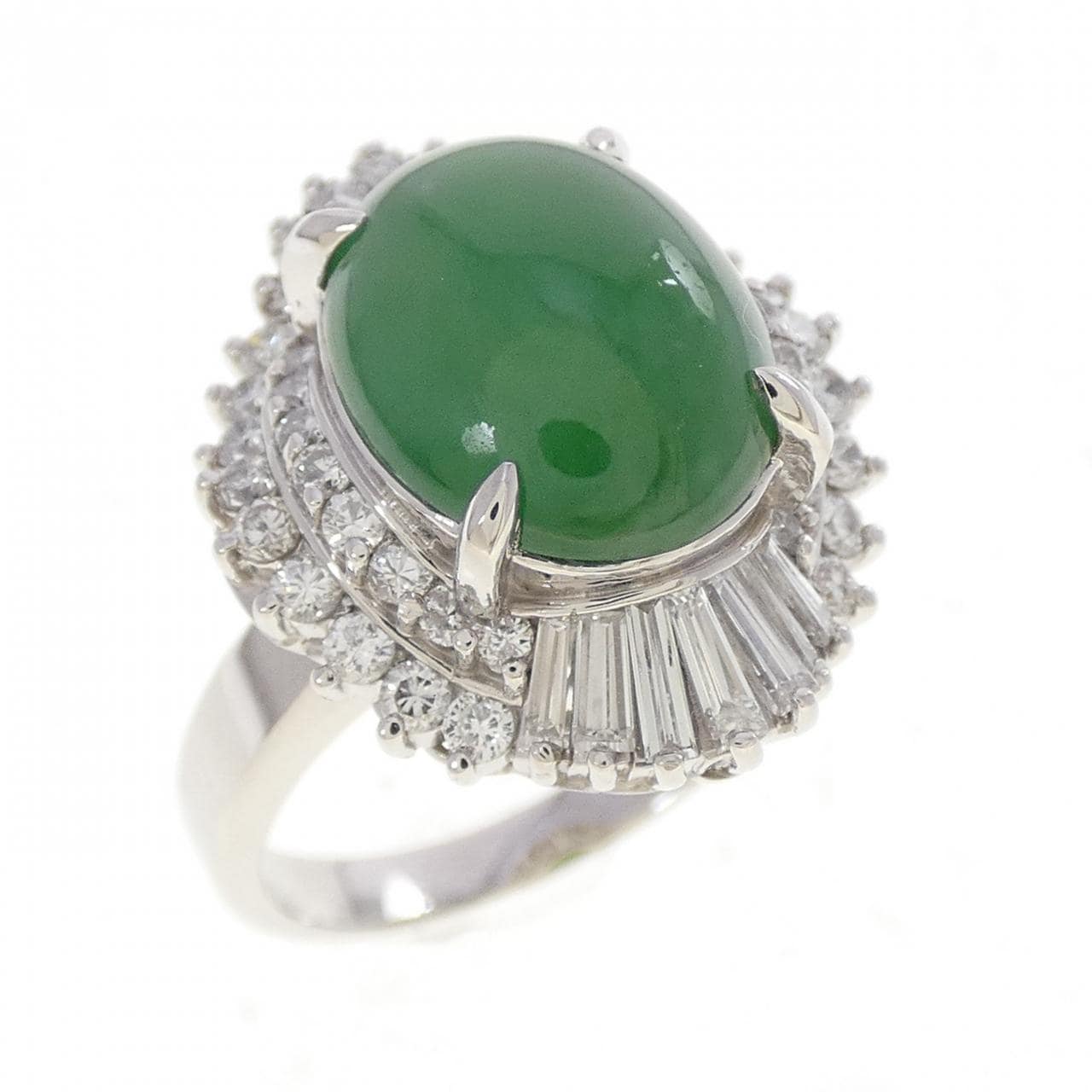 PT900 ヒスイ リング 5.06CT