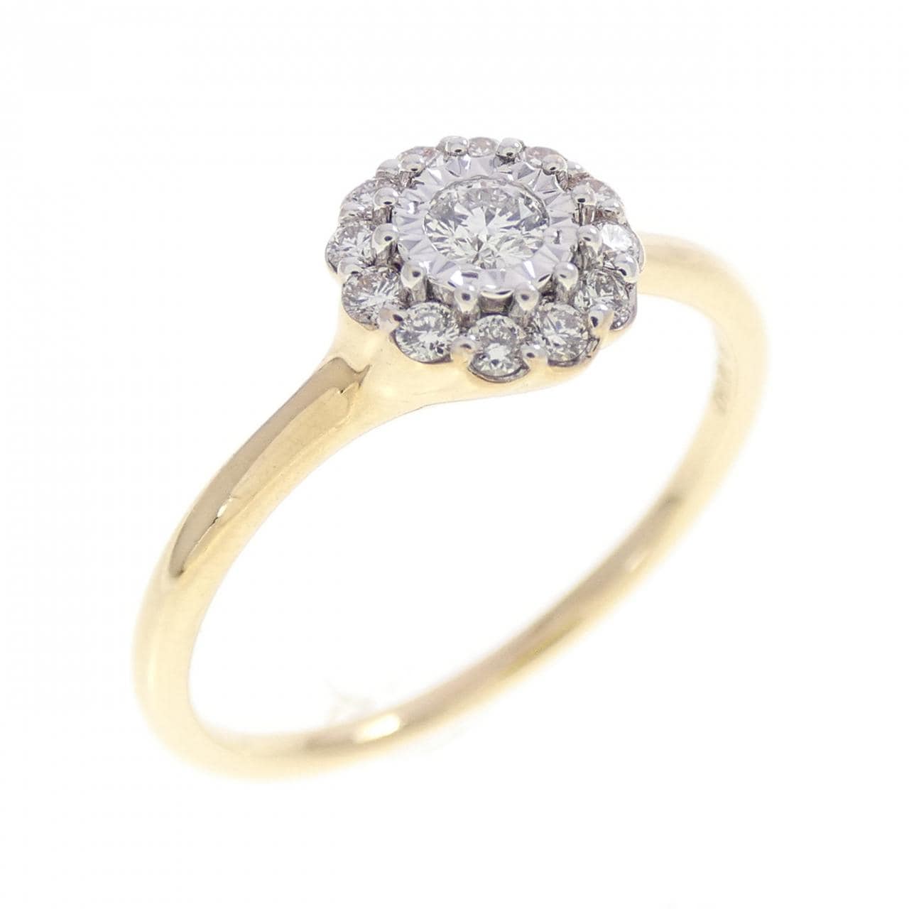 K18YG/K18WG ダイヤモンド リング 0.06CT