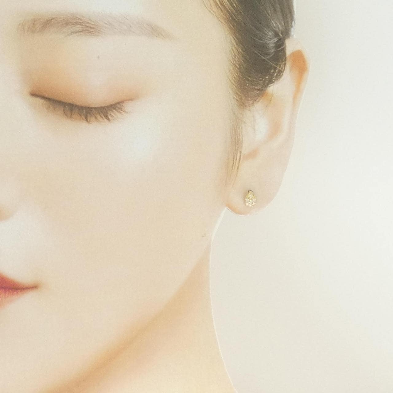 K18YG ダイヤモンド ピアス 0.10CT