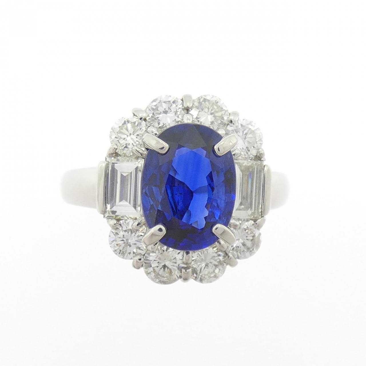 PT900蓝宝石戒指2.21CT