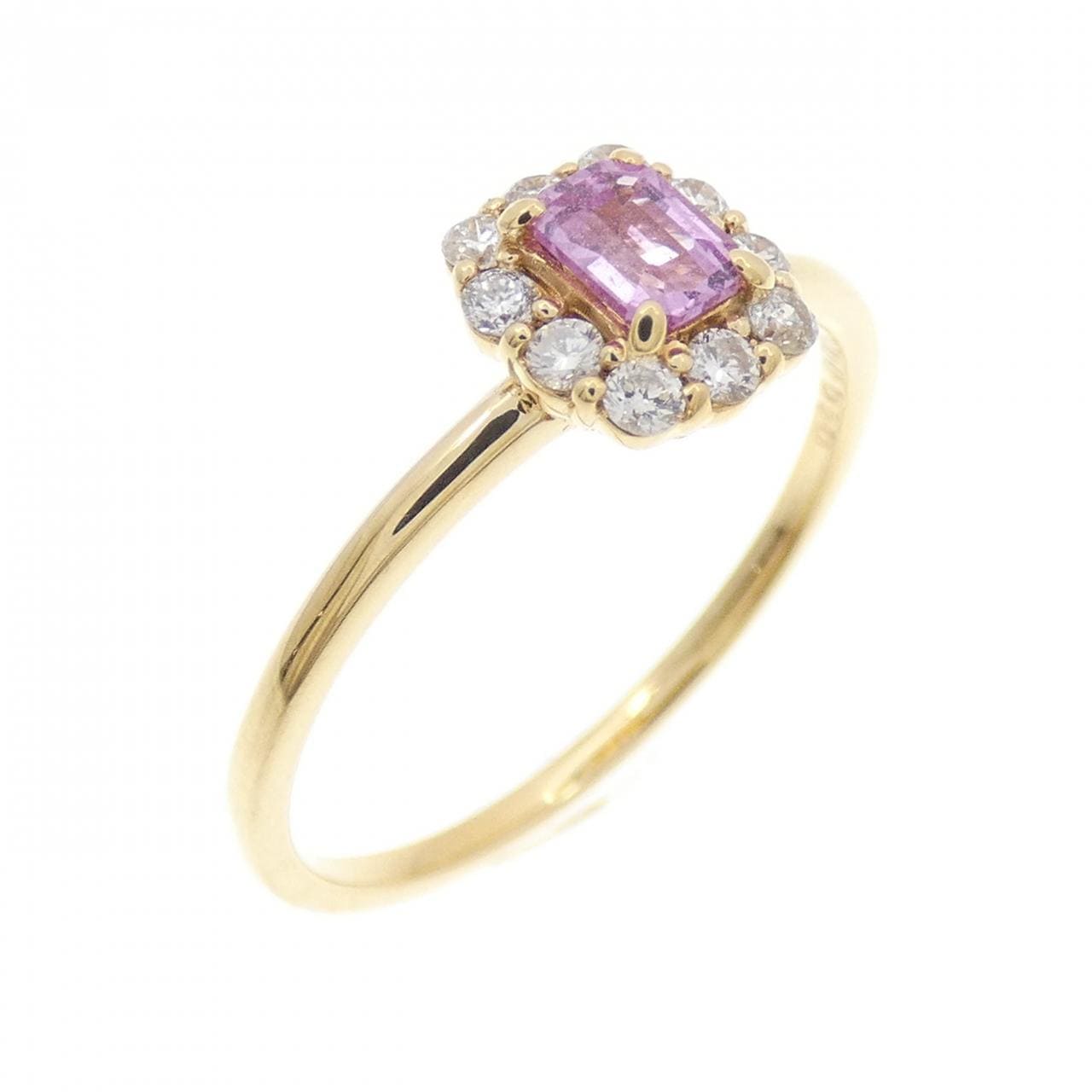 K18YG サファイヤ リング 0.40CT