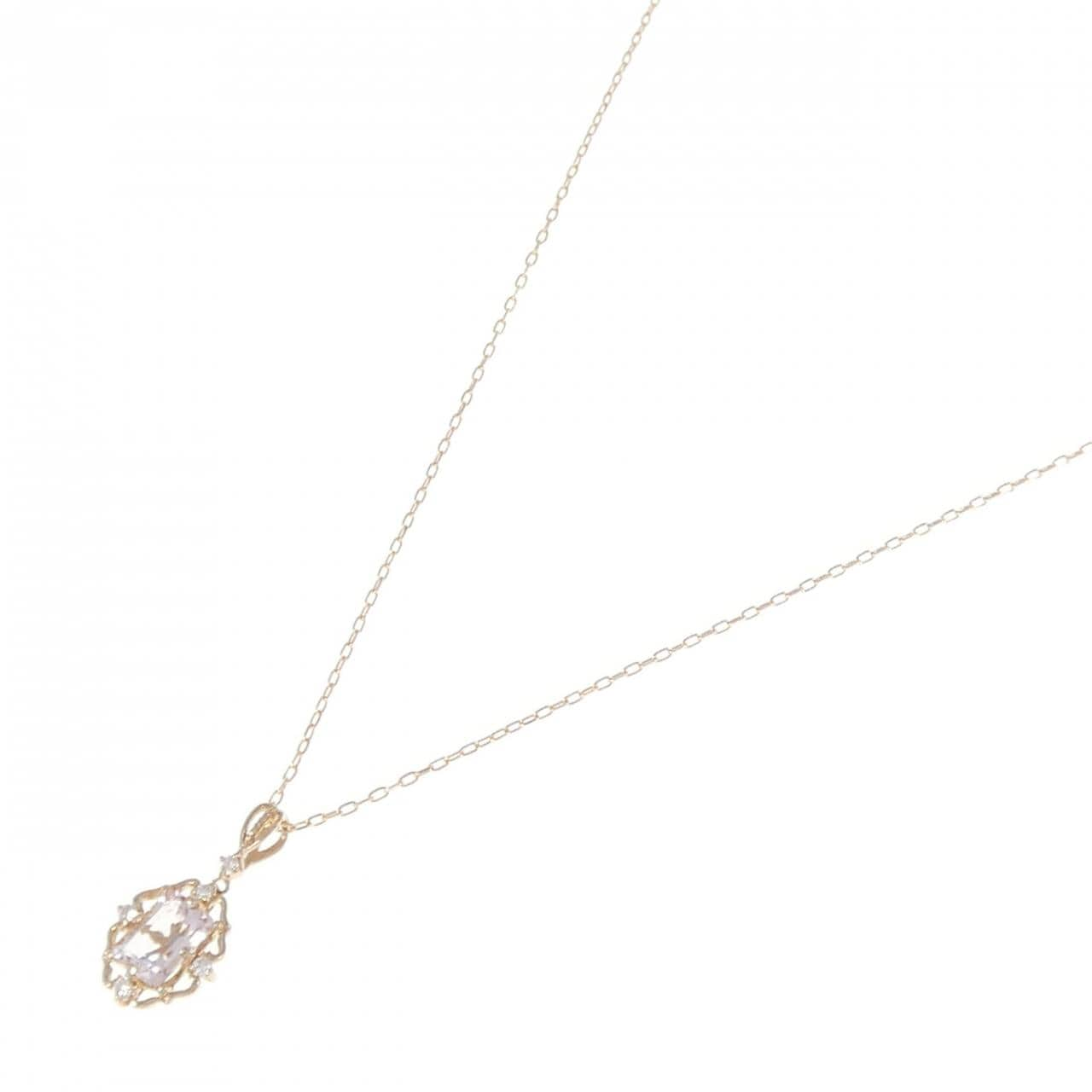 K18PG Beryl Necklace 0.79CT