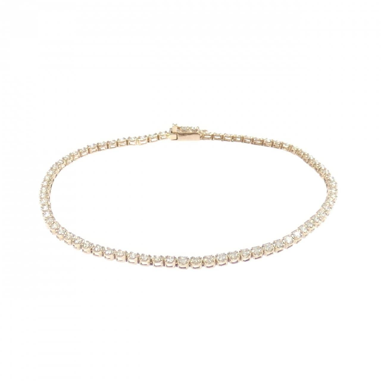 K18PG ダイヤモンド ブレスレット 1.05CT