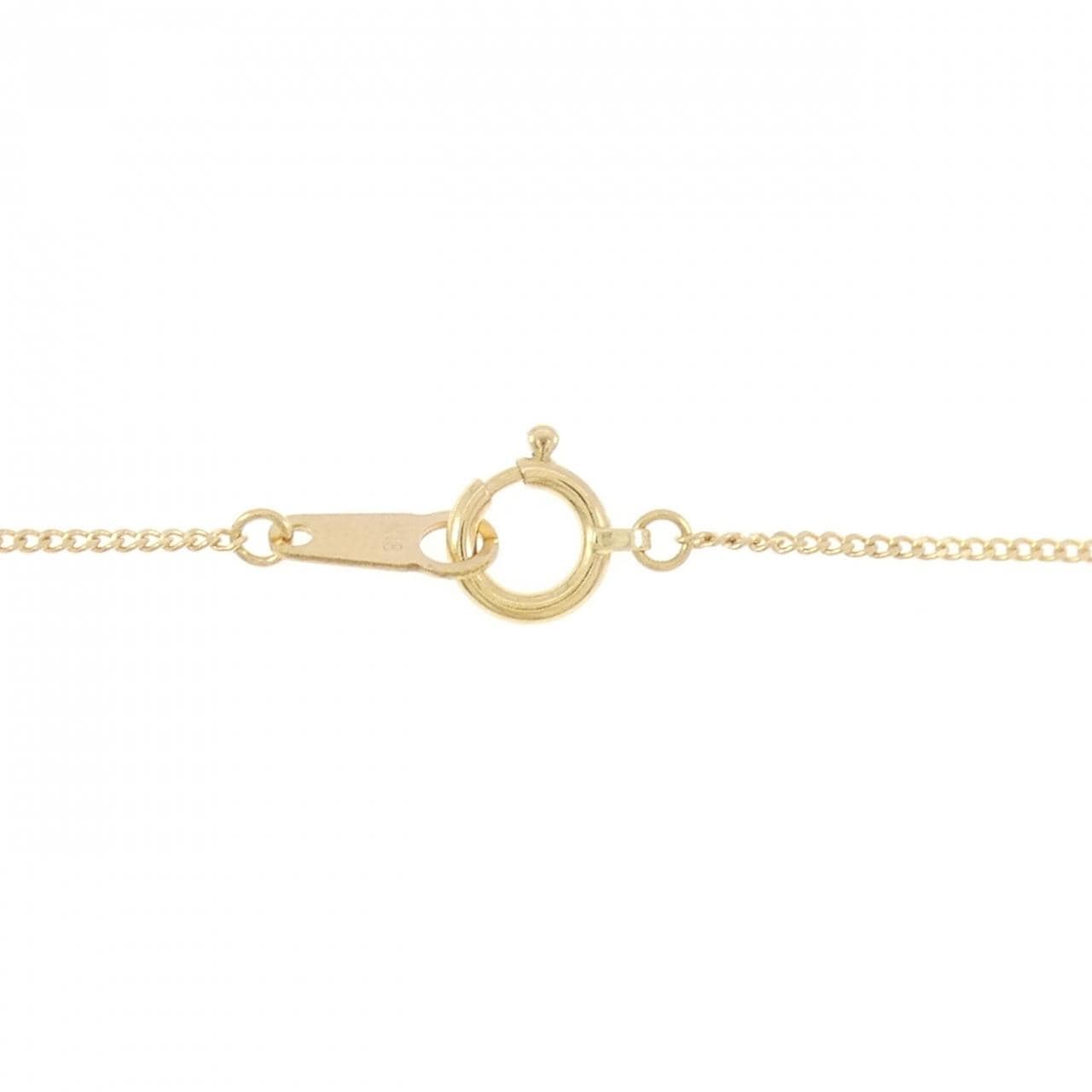 K18YG/PT900 ダイヤモンド ネックレス