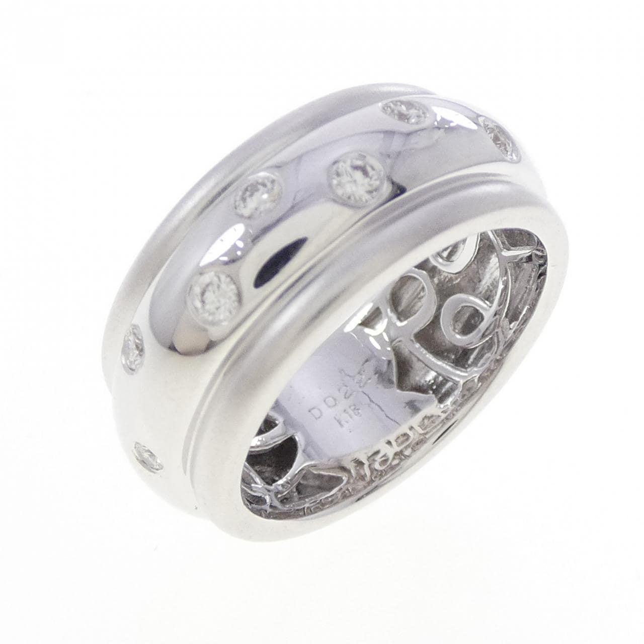 K18WG ダイヤモンド リング 0.22CT