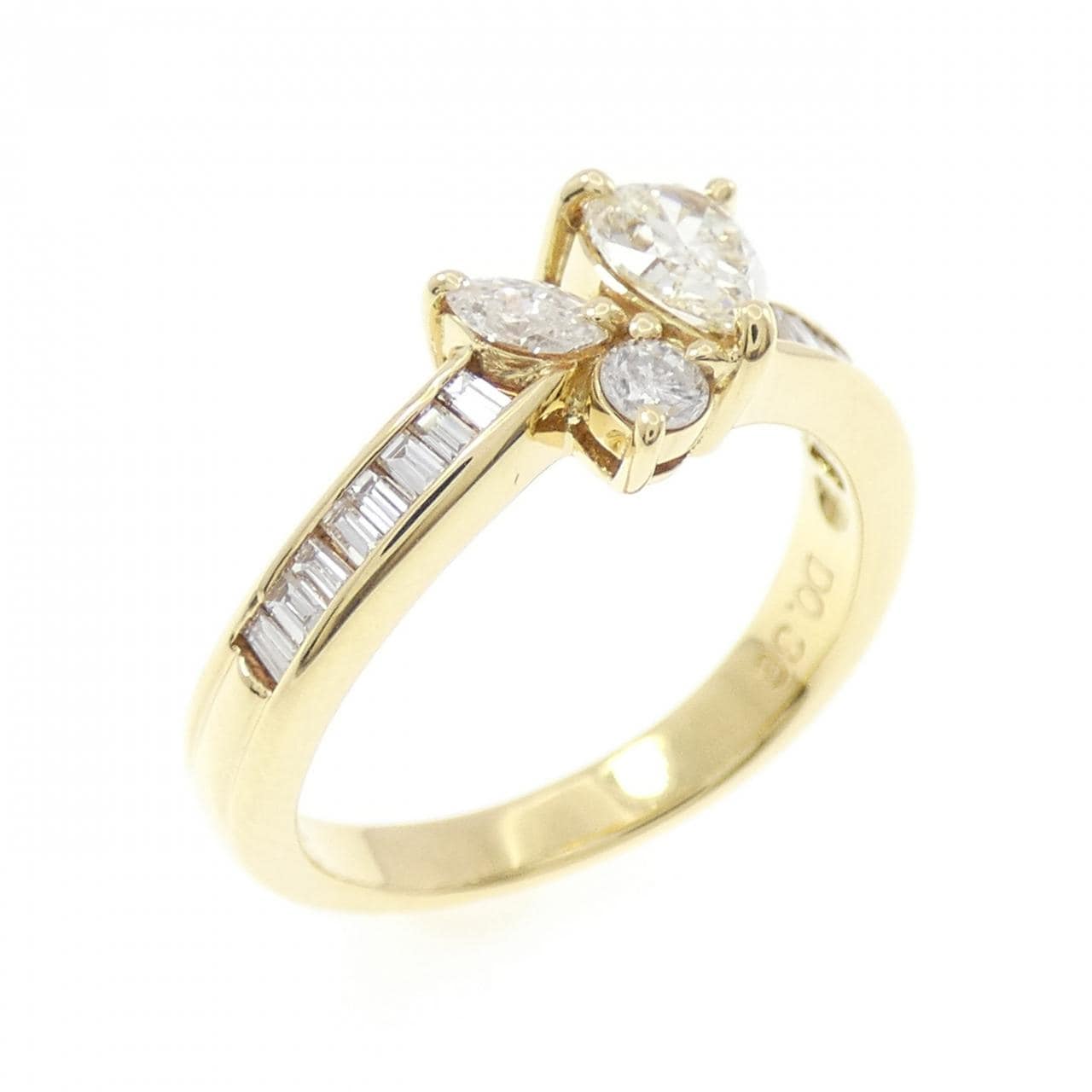 K18YG ダイヤモンド リング 0.432CT