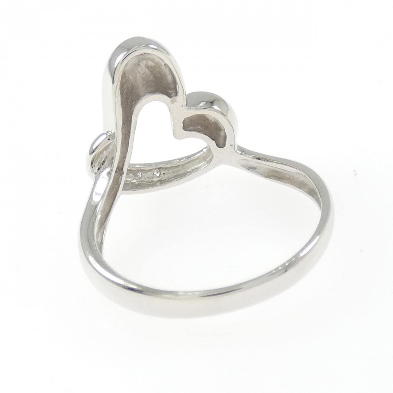 PT900 ハート ダイヤモンド リング 0.03CT