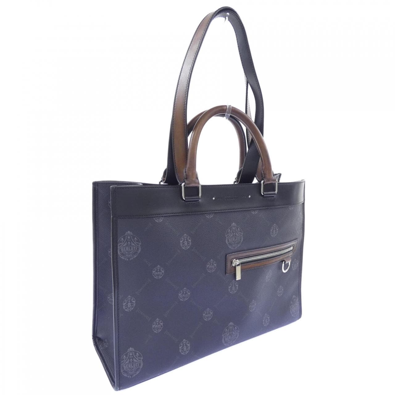 ベルルッティ Berluti ウリススモールキャンバス&レザートートバック BAG
