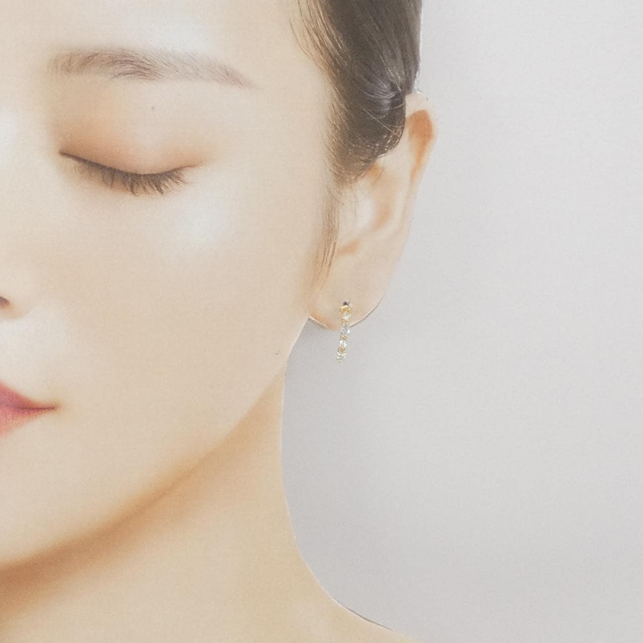 K18YG ダイヤモンド ピアス