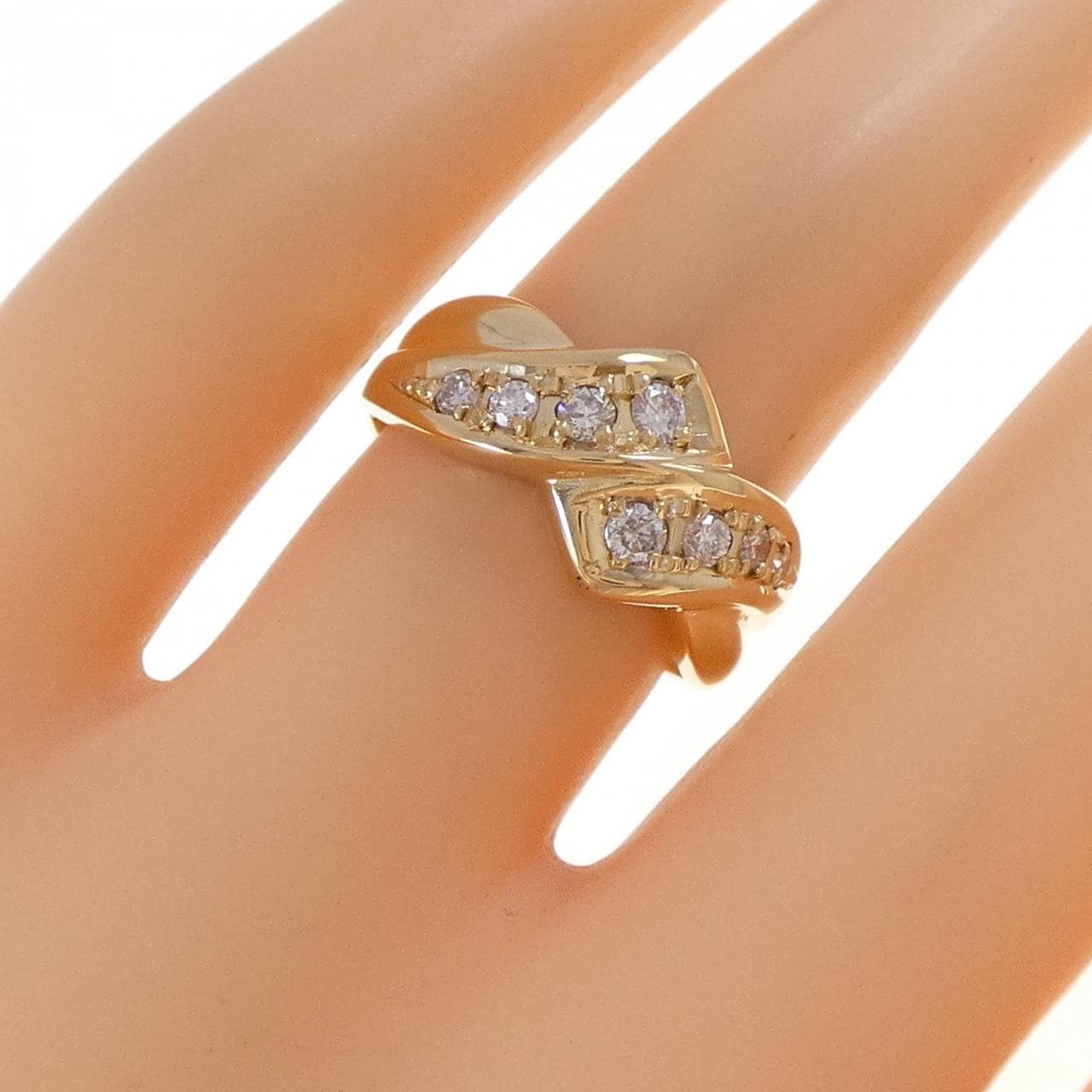 K18YG ダイヤモンド リング 0.30CT