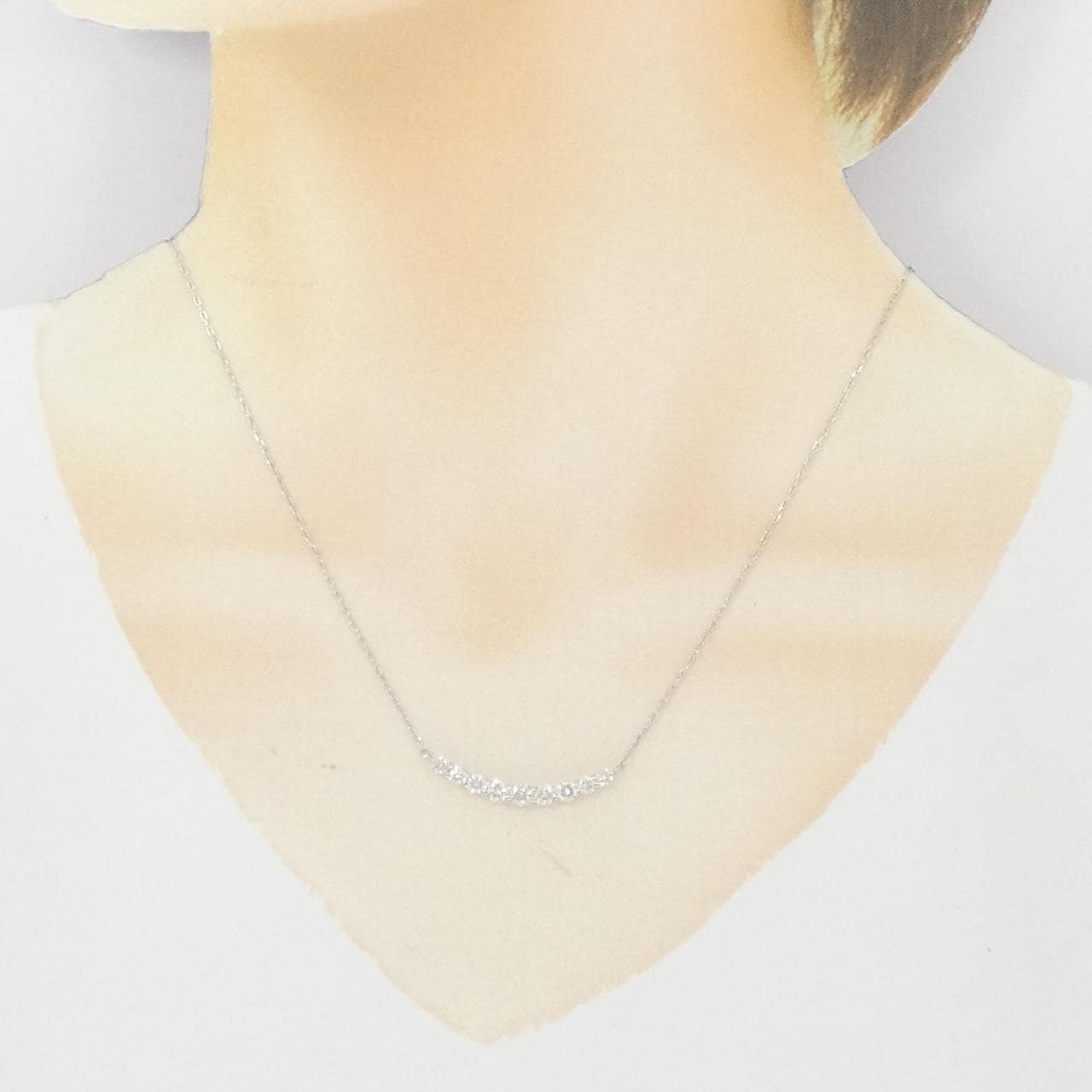 PT900/PT850 ダイヤモンド ネックレス 1.00CT
