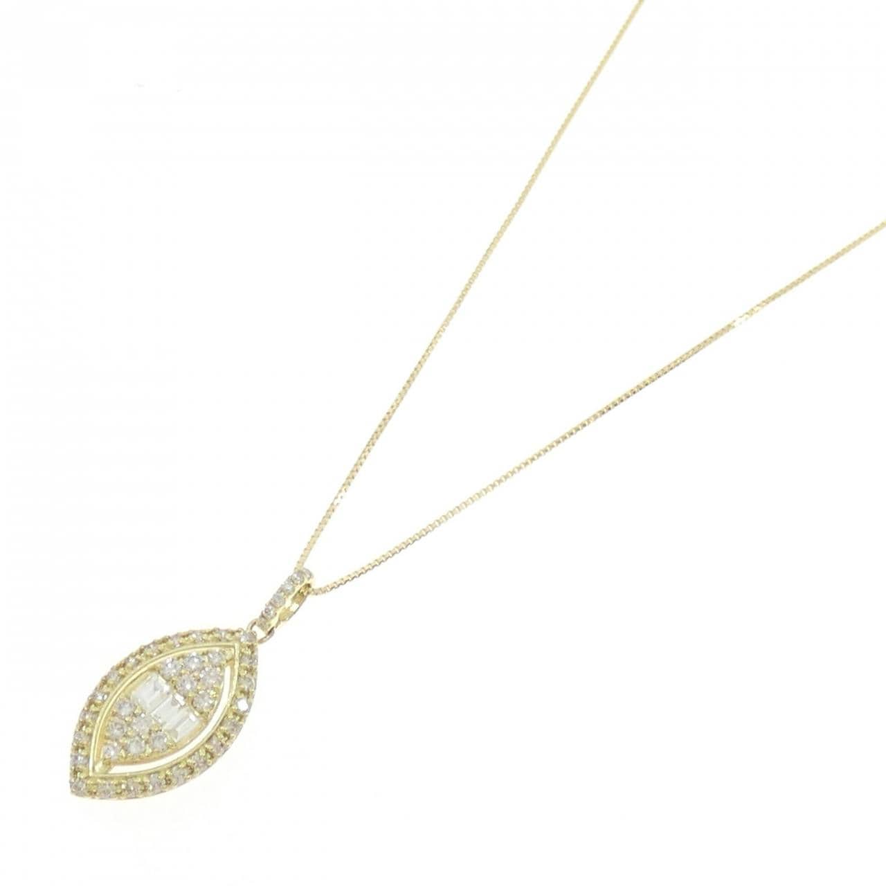 【新品】K18YG ダイヤモンド ネックレス 0.50CT