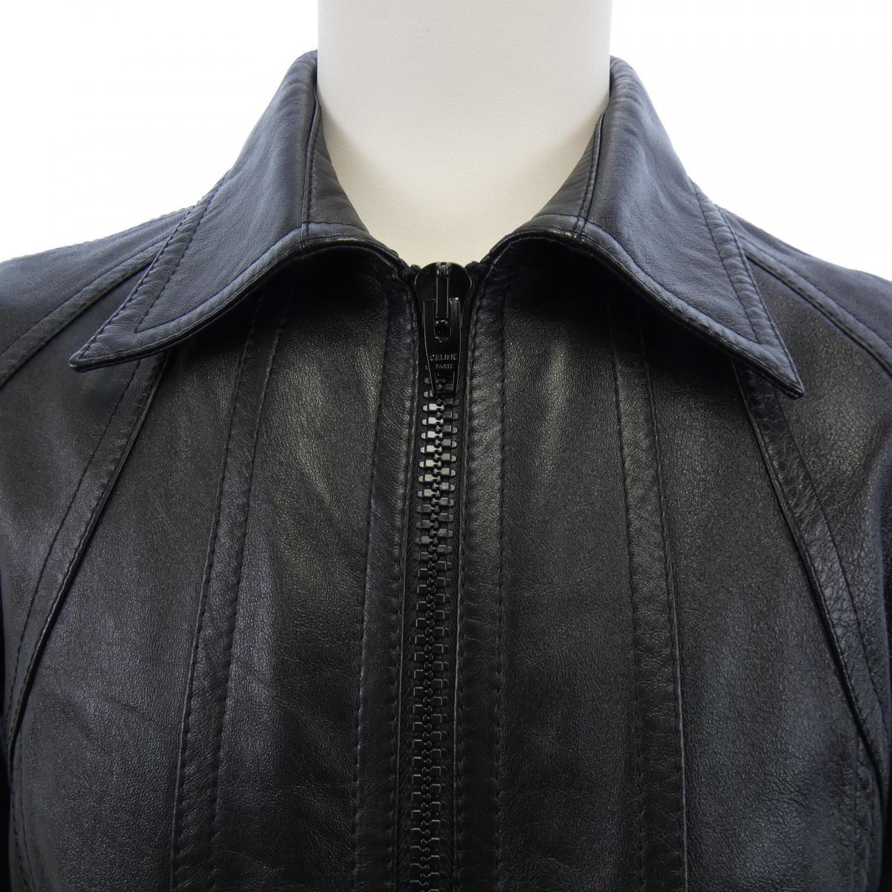 セリーヌ CELINE カットアウト ブルゾン 2EF32280D レザージャケット