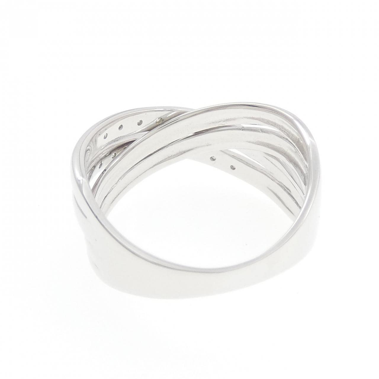 K14WG ダイヤモンド リング 0.11CT