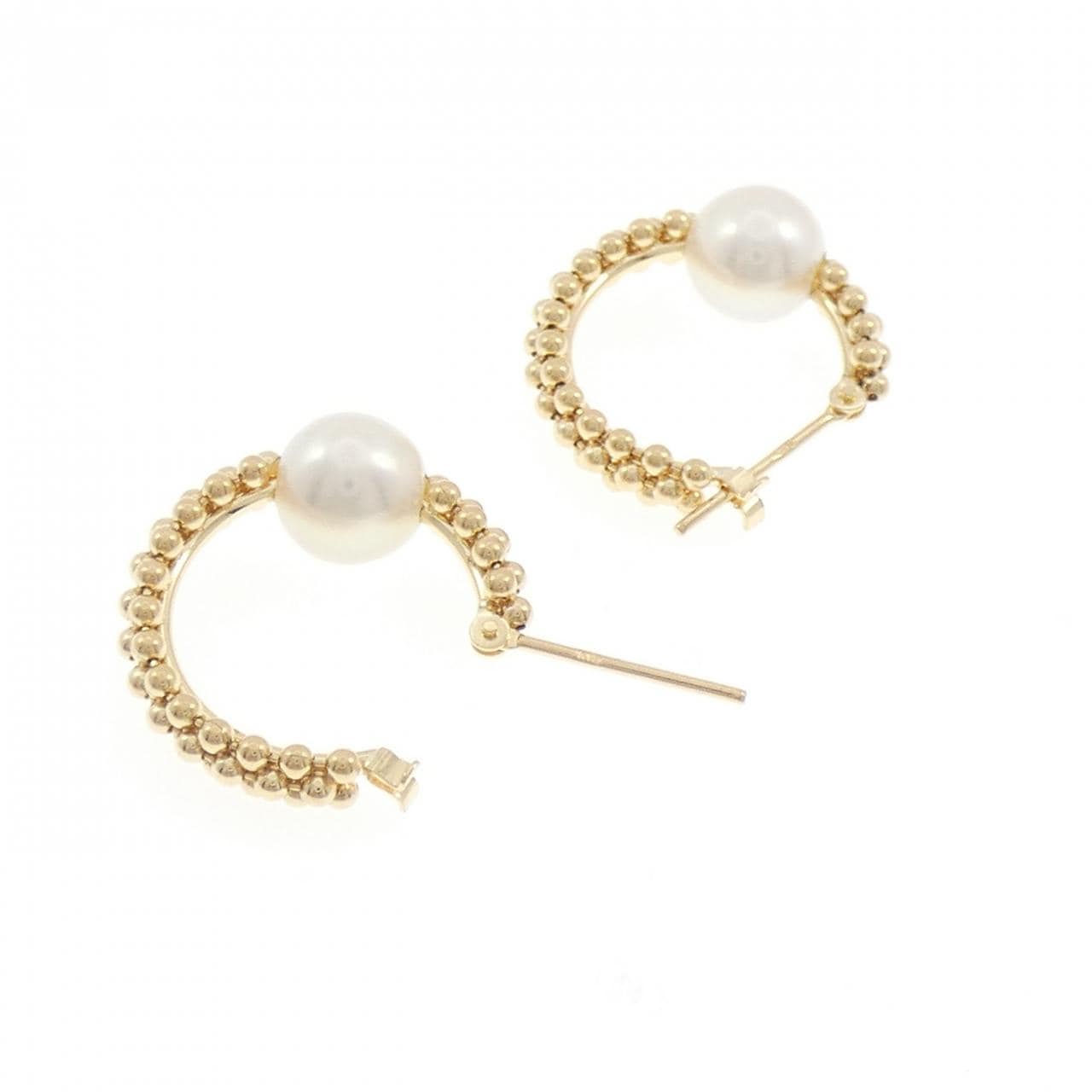 K18YG アコヤパール ピアス 6.9mm