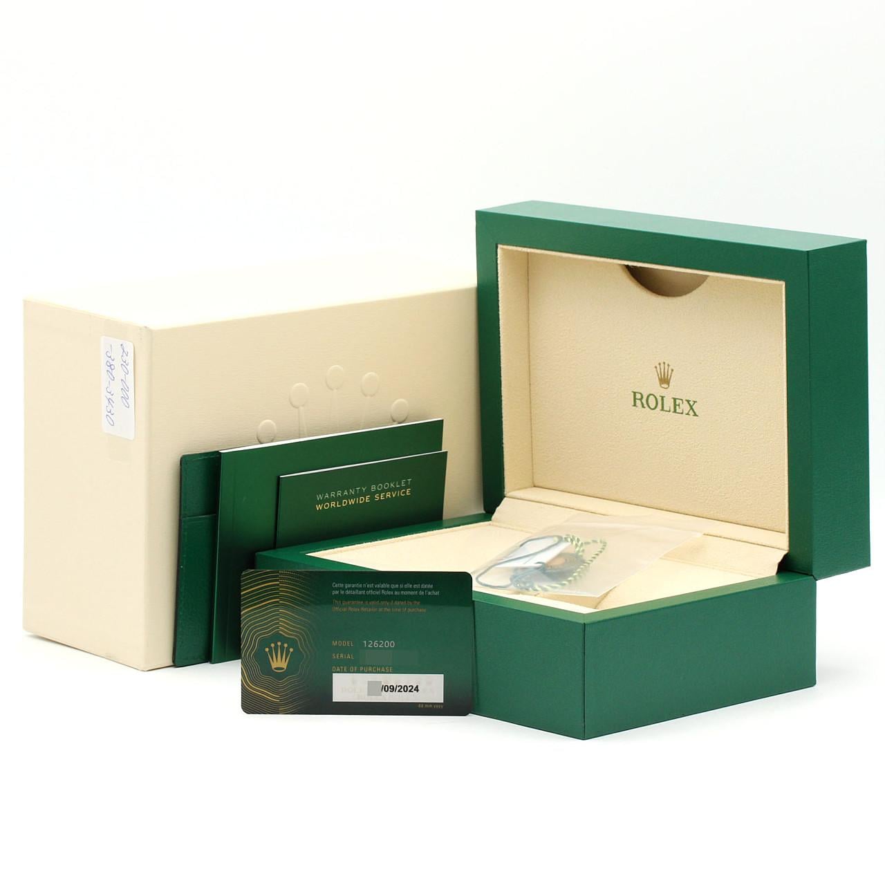 ロレックス デイトジャスト 126200･5 SS 自動巻 ランダム番