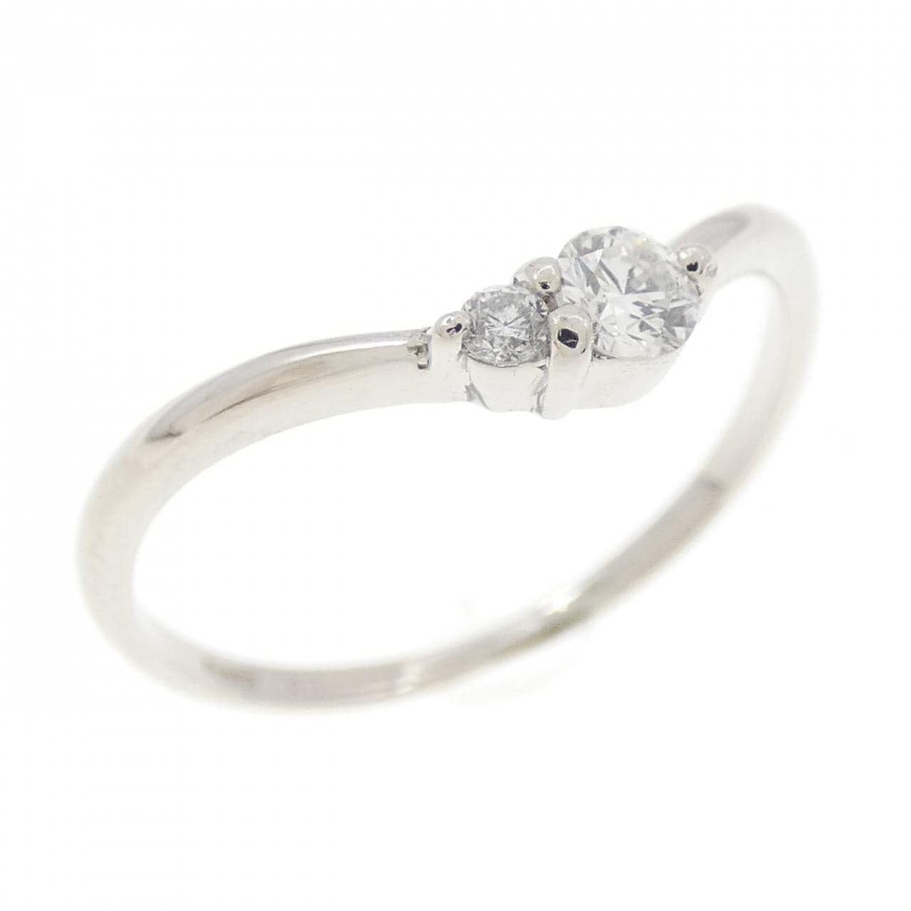 PT950 ダイヤモンド リング 0.1CT