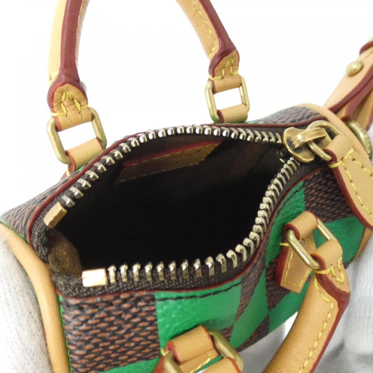 ルイヴィトン ダミエ ポップ バッグチャーム ミニ スピーディ R94053 バッグチャーム