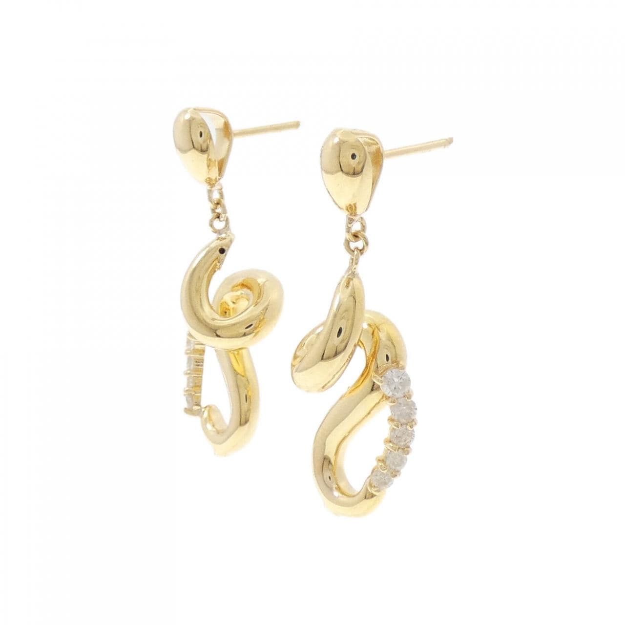 K18YG ダイヤモンド ピアス 0.32CT