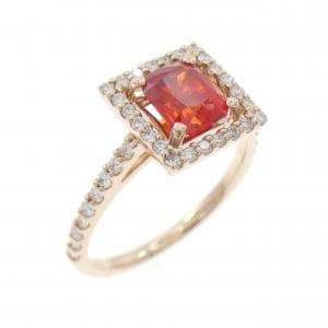 K18PG サファイヤ リング 1.184CT