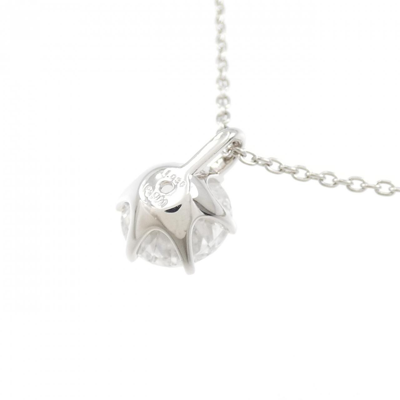【リメイク】PT900/PT850 ダイヤモンド ネックレス 1.038CT F I1 Good